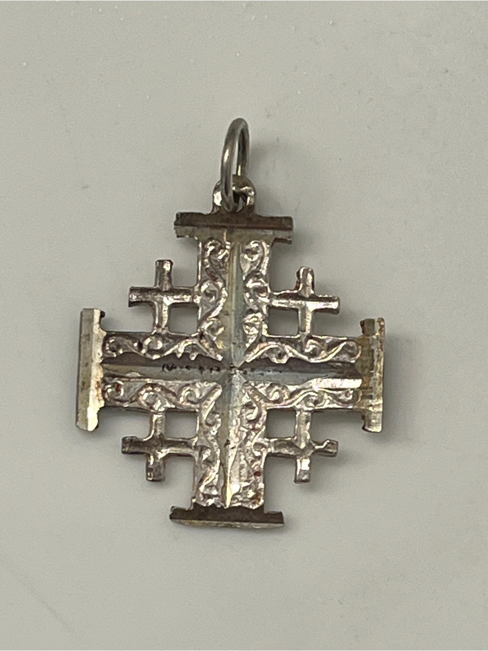 Sterling Silver Jerusalem Cross Pendant